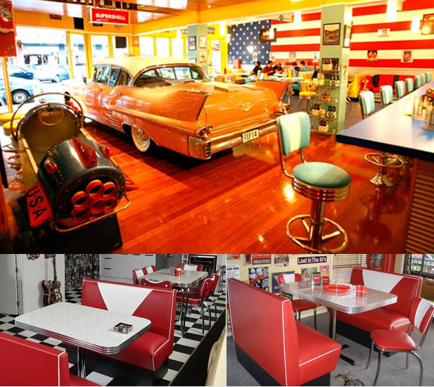 Vintage deals diner furniture